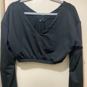 Black Cropped Sweater